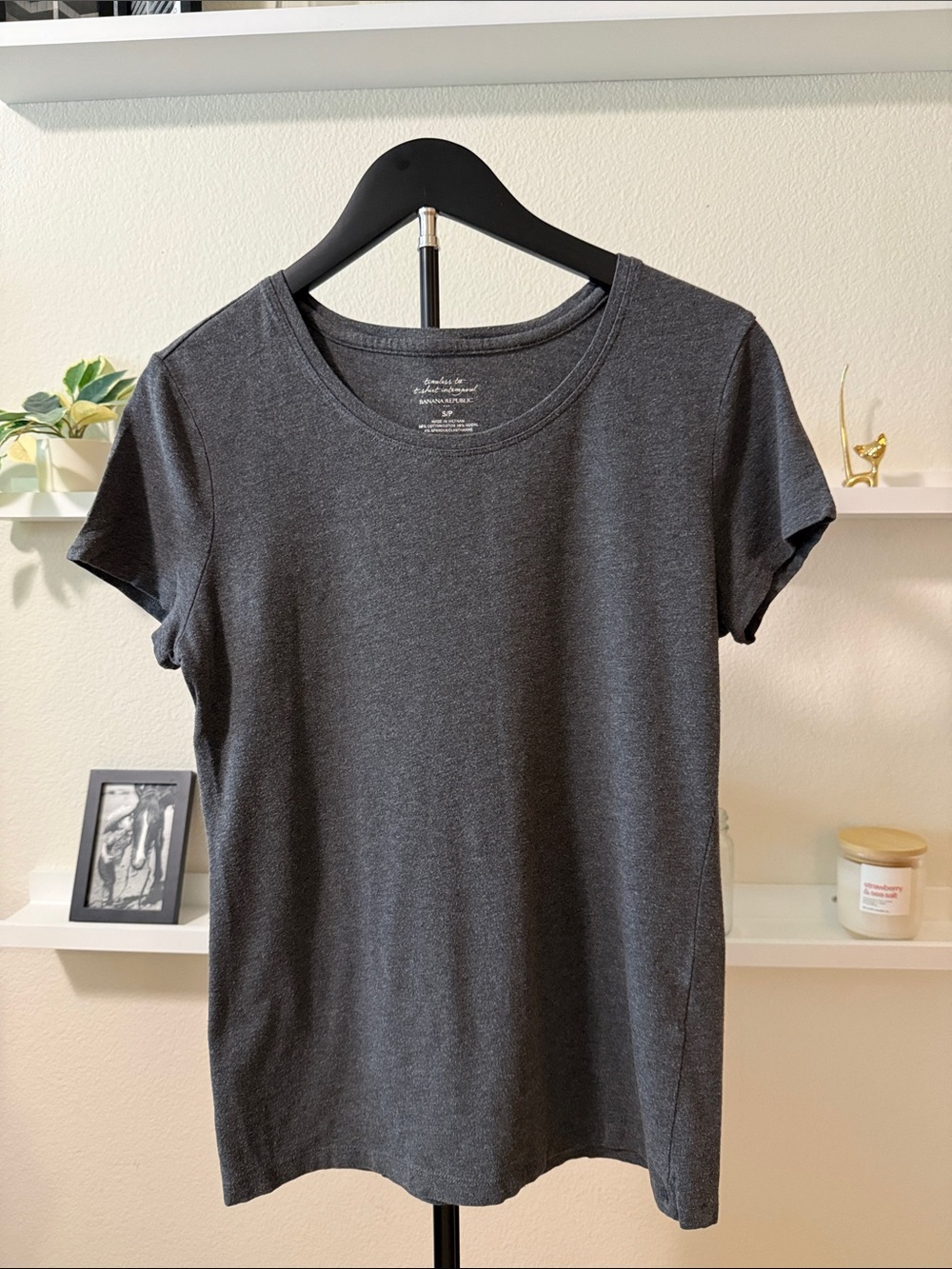 Banana Republic Timeless Tee Charcoal